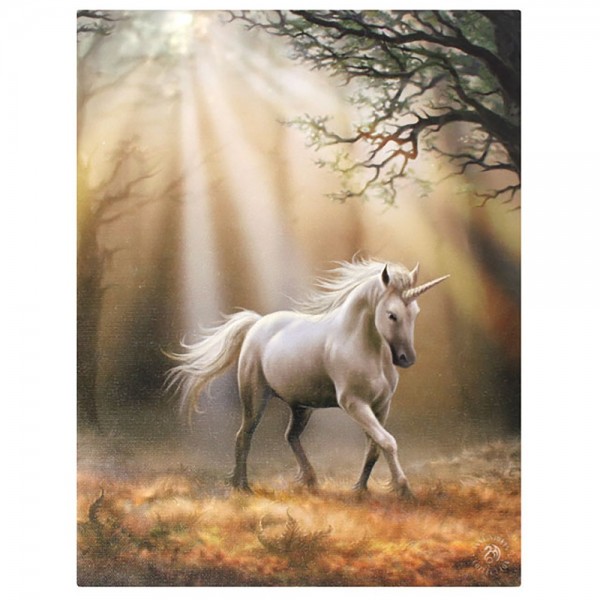 Glimpse Of A Unicorn - Canvas Art Print - Anne Stokes