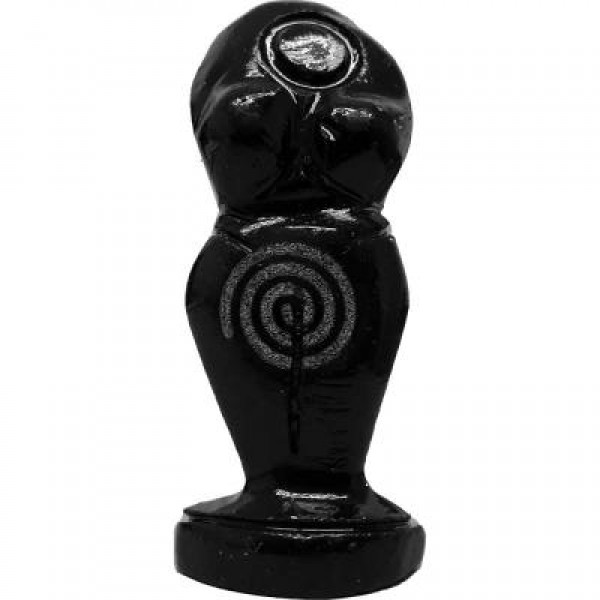 Black Onyx Spiral Goddess Figurine