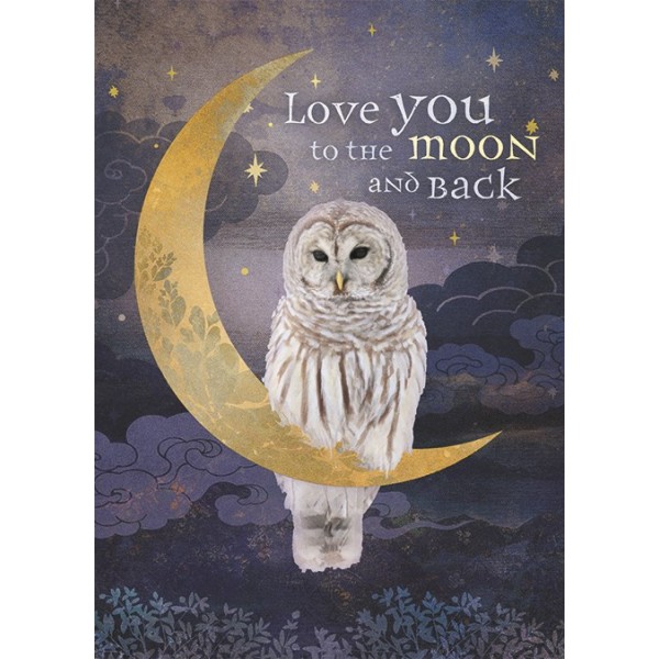 Carte de vœux: Owl Moon