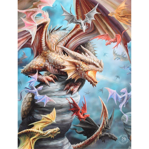 Dragon Clan Canvas Art Print - Anne Stokes Dragon Clan Canvas Art Print - Anne Stokes