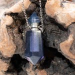 Fluorite Perfume Bottle Necklace