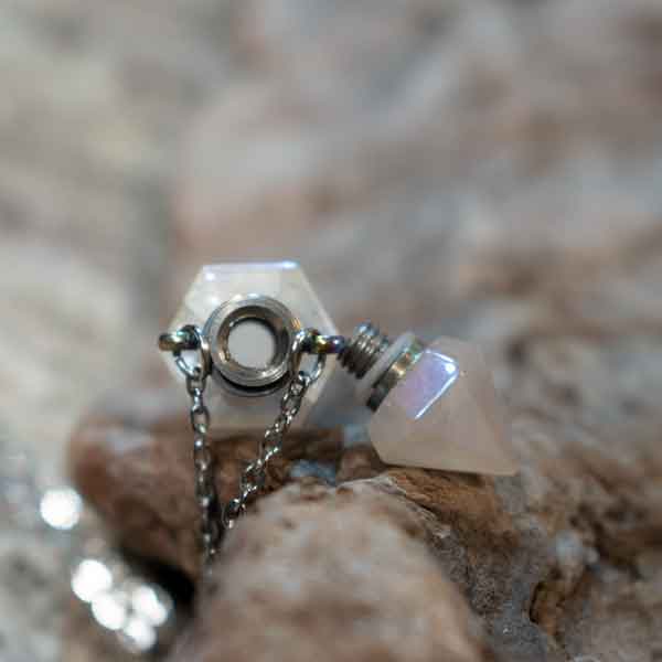 Quartz Aura Flacon De Parfum Collier Quartz Aura Flacon De Parfum Collier