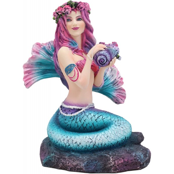 Spring Flowers Mermaid Sculpture