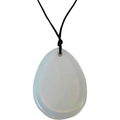 Pendentif ovale en pierre: Opalite Pendentif ovale en pierre: Opalite
