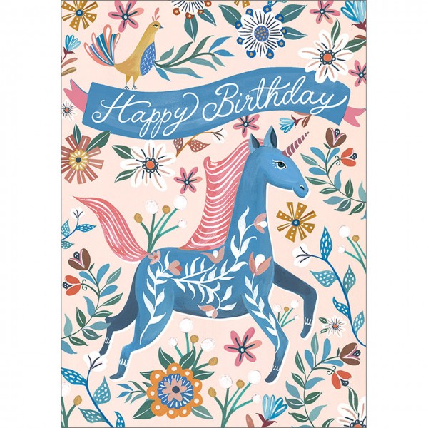 Carte de vœux: Licorne d’anniversaire