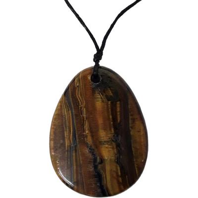 Oval Stone Pendant: Tiger Eye Oval Stone Pendant: Tiger Eye
