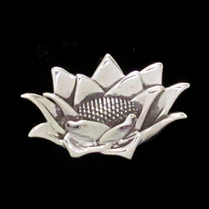 Pendentif fleur de lotus, Sterling Pendentif fleur de lotus, Sterling