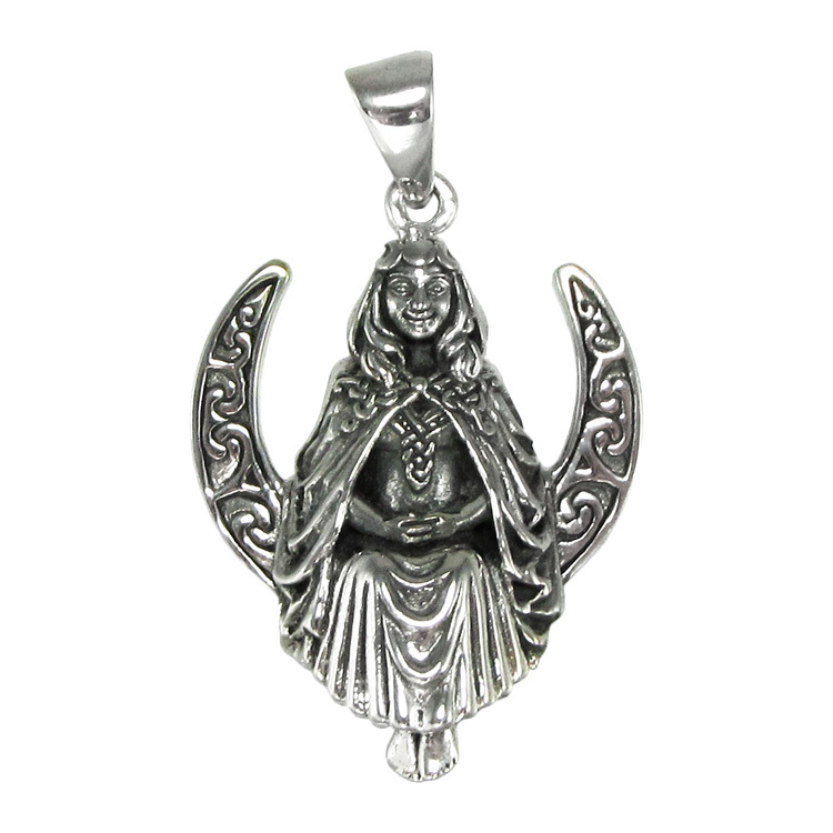Pendentif de la déesse de la lune, Sterling Pendentif de la déesse de la lune, Sterling