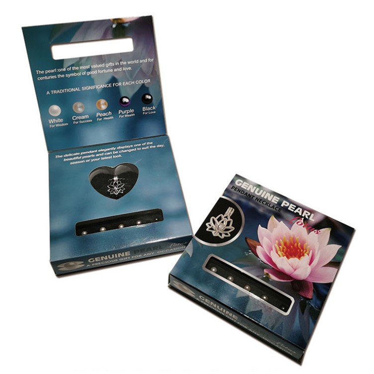 Wish Pearl Necklace Set - Lotus + 5 Pearls Wish Pearl Necklace Set - Lotus + 5 Pearls