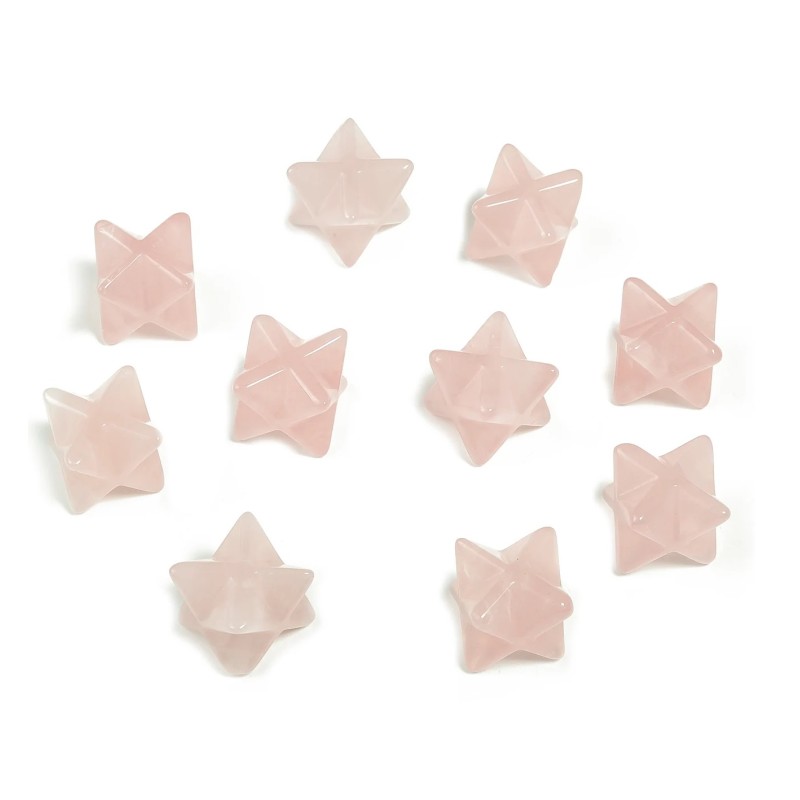Merkaba Star - Rose Quartz Merkaba Star - Rose Quartz