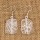 Quartz Crystal Earrings, Silver Wrapped