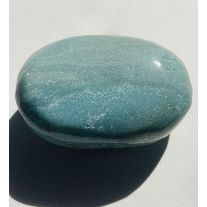 Caribbean Blue Calcite Palm Stone B Caribbean Blue Calcite Palm Stone B