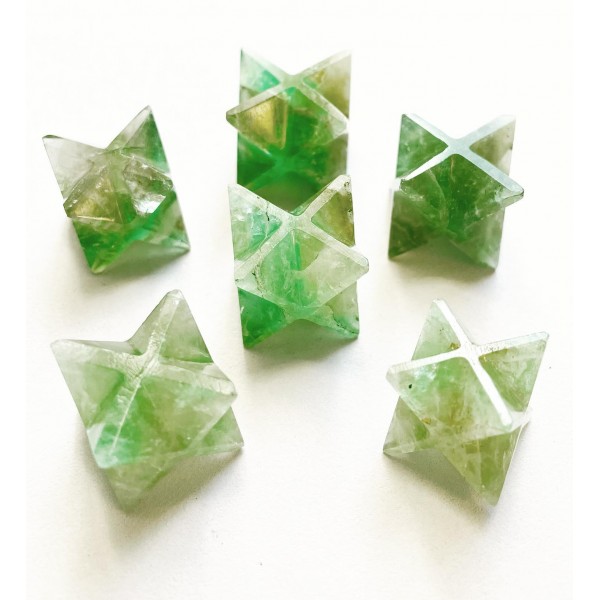 Green Fluorite Merkaba Star