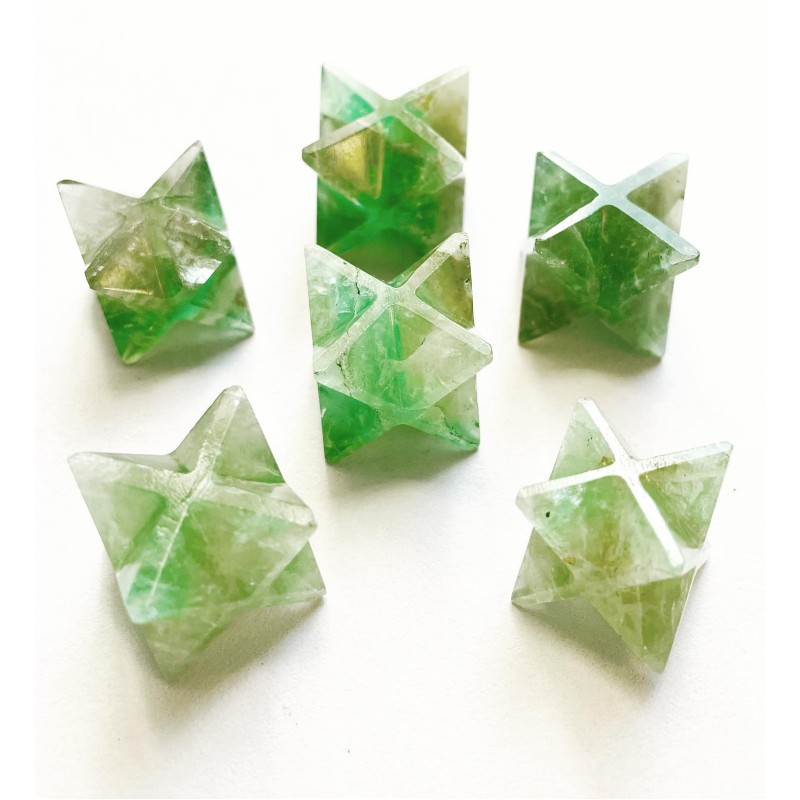 Fluorite verte Merkaba Star Fluorite verte Merkaba Star