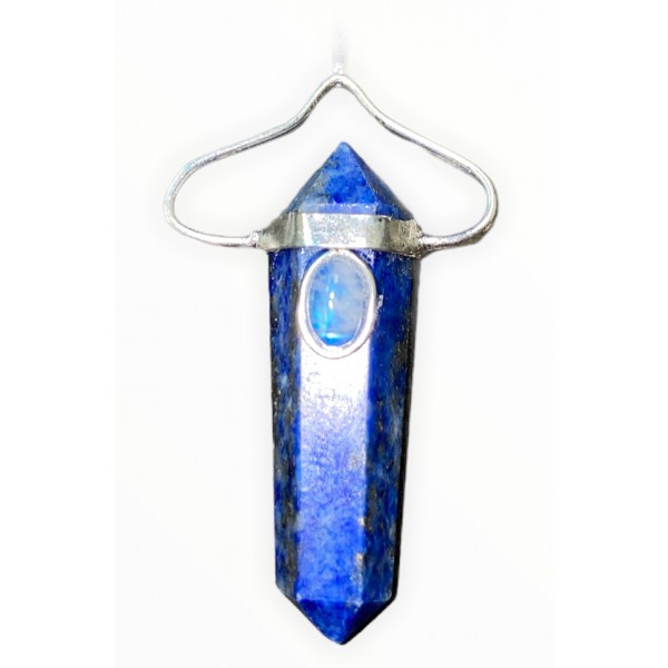 Lapis Lazuli Pendant with Moonstone