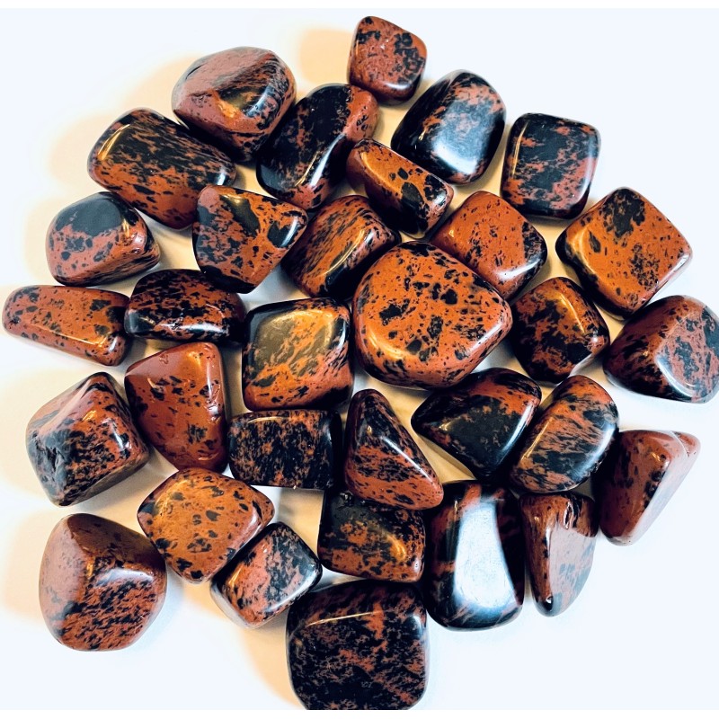 Obsidienne acajou, culbuté Obsidienne acajou, culbuté