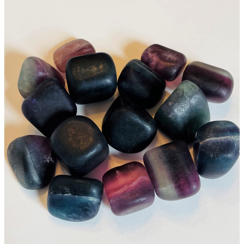 Purple Fluorite, Tumbled Purple Fluorite, Tumbled
