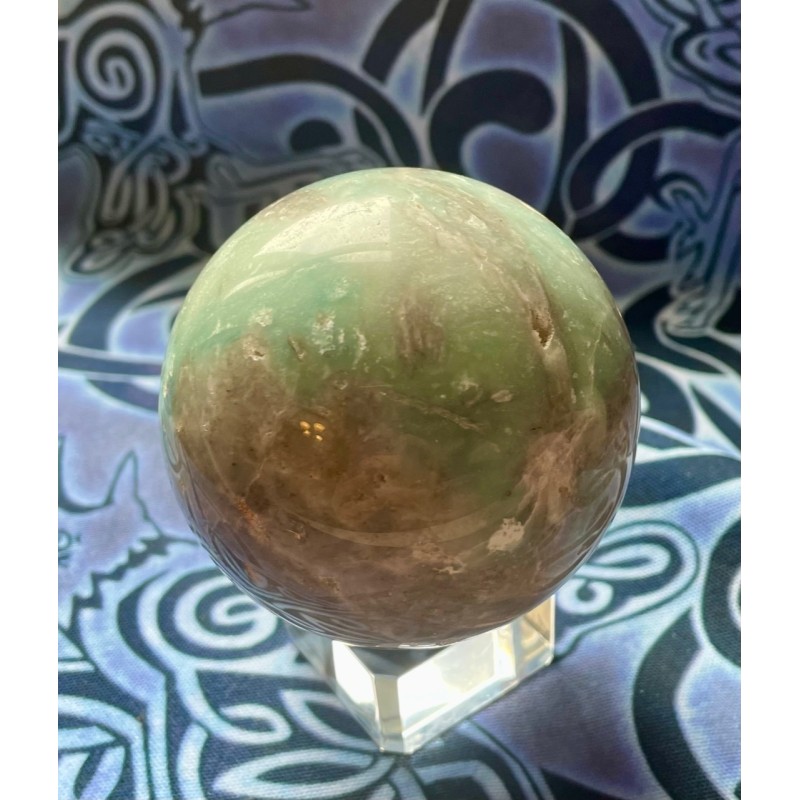 Carribean Blue Calcite Sphere, B Carribean Blue Calcite Sphere, B