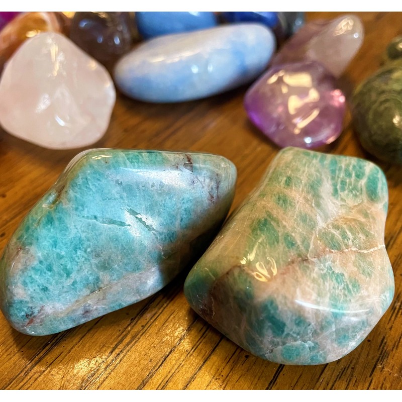 Amazonite, Tumbled - Grand Amazonite, Tumbled - Grand