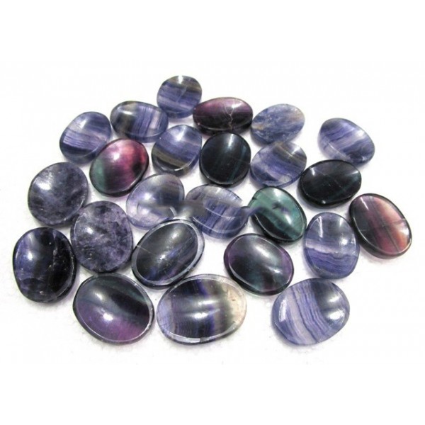 Purple Fluorite Worry Stone