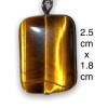 Tiger Eye Pendant, Square Tiger Eye Pendant, Square