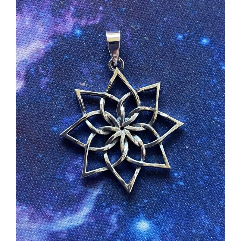 Pendentif fleur de lotus, Lg Pendentif fleur de lotus, Lg