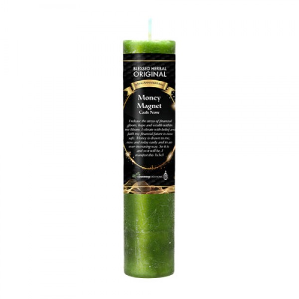 Blessed Herbal Candle: Money Magnet