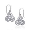 Dragon Trinity Earrings, Sterling