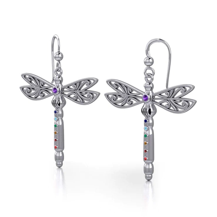 Boucles d’oreilles Dragonfly Chakra Boucles d’oreilles Dragonfly Chakra