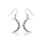 Bind Rune Moon Earrings, Sterling