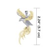 Soaring Phoenix Pendant, Gold and Silver Soaring Phoenix Pendant, Gold and Silver