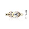 Magick Moon Three Tone Ring Magick Moon Three Tone Ring