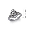 Pentagram Poison Ring, Sterling