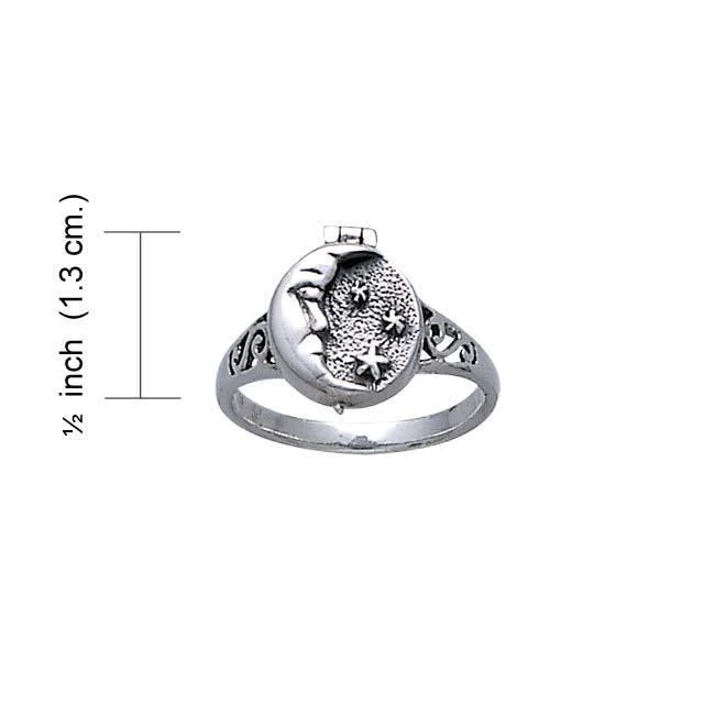 Celestial Poison Ring, Sterling Celestial Poison Ring, Sterling