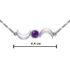 Collier d’améthyste Crescent Moons, Sterling Collier d’améthyste Crescent Moons, Sterling