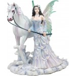 Winter Wings Fae & Horse Statue