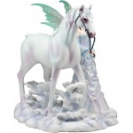 Winter Wings Fae & Horse Statue