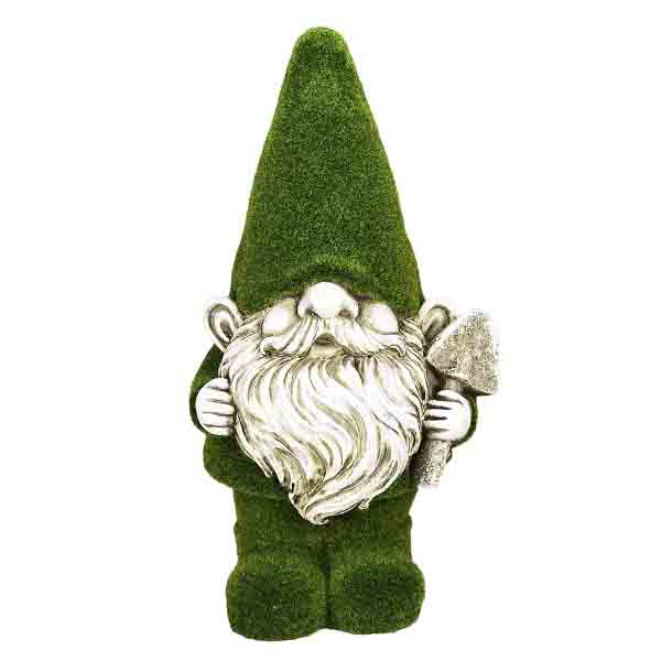 Fuzzy Green Garden Gnome