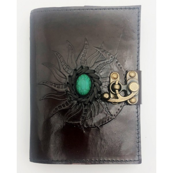Sun, Moon & Turquenite Leather Journal