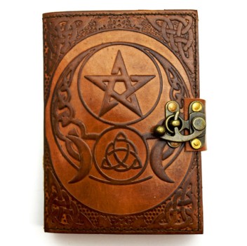 Pentagram & Triquetra Leather Journal Pentagram & Triquetra Leather Journal