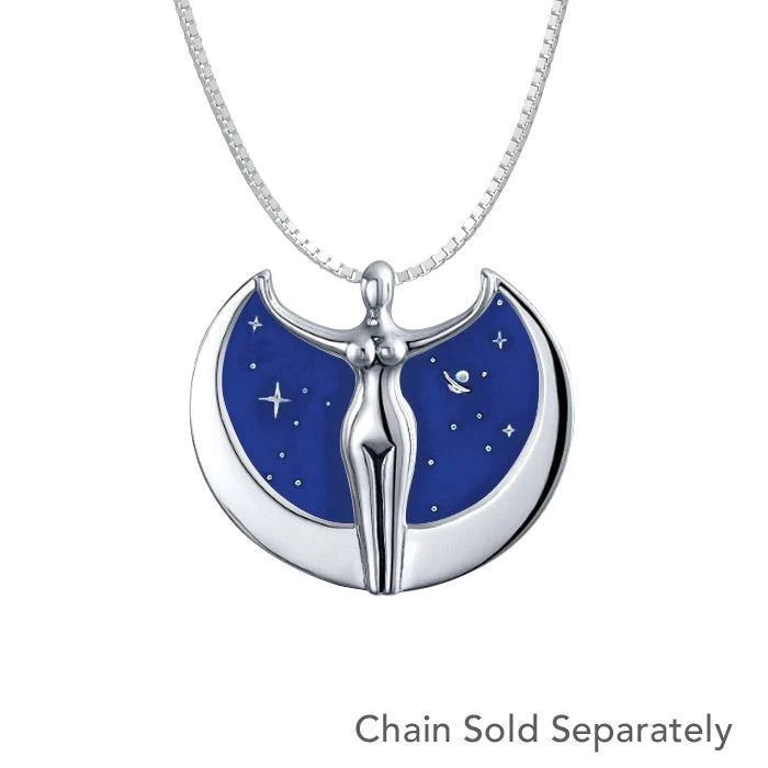 Pendentif Astra Star Goddess, émail et sterling Pendentif Astra Star Goddess, émail et sterling