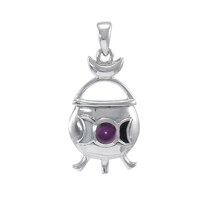 Pendentif chaudron magique, améthyste Pendentif chaudron magique, améthyste