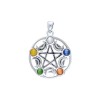 Pendentif pentacle élémentaire, Sterling