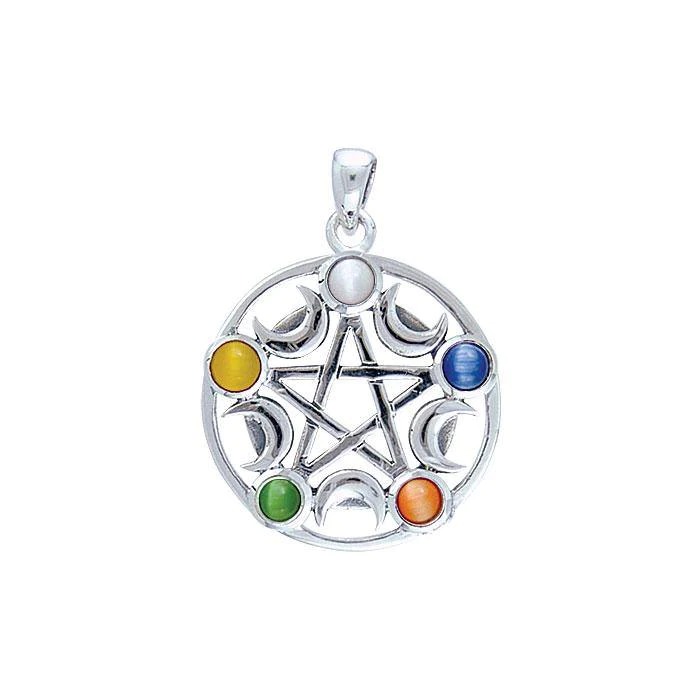 Pendentif pentacle élémentaire, Sterling