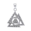 Pendentif Viking Rune Valknut, Sterling Pendentif Viking Rune Valknut, Sterling