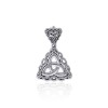 Pendentif Triquetra en dentelle celtique, Sterling