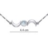 Collier en pierre de lune en croissant de lune, sterling Collier en pierre de lune en croissant de lune, sterling