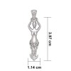 Pendentif de la déesse celtique, Sterling Pendentif de la déesse celtique, Sterling