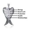 Celtic Angel Wings Pendentif runique, Sterling Celtic Angel Wings Pendentif runique, Sterling