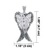 Celtic Angel Wings Pendentif runique, Sterling Celtic Angel Wings Pendentif runique, Sterling